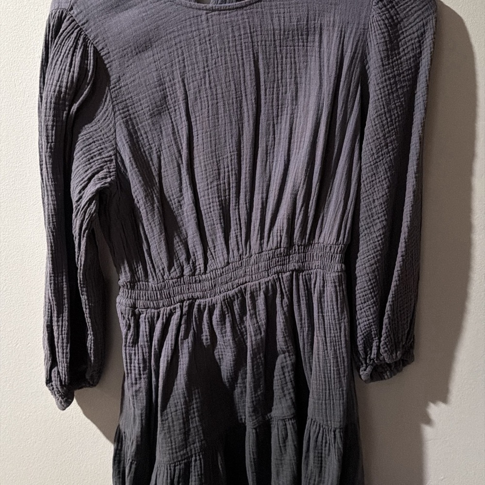 Universal Thread Charcoal Long-Sleeve Dress